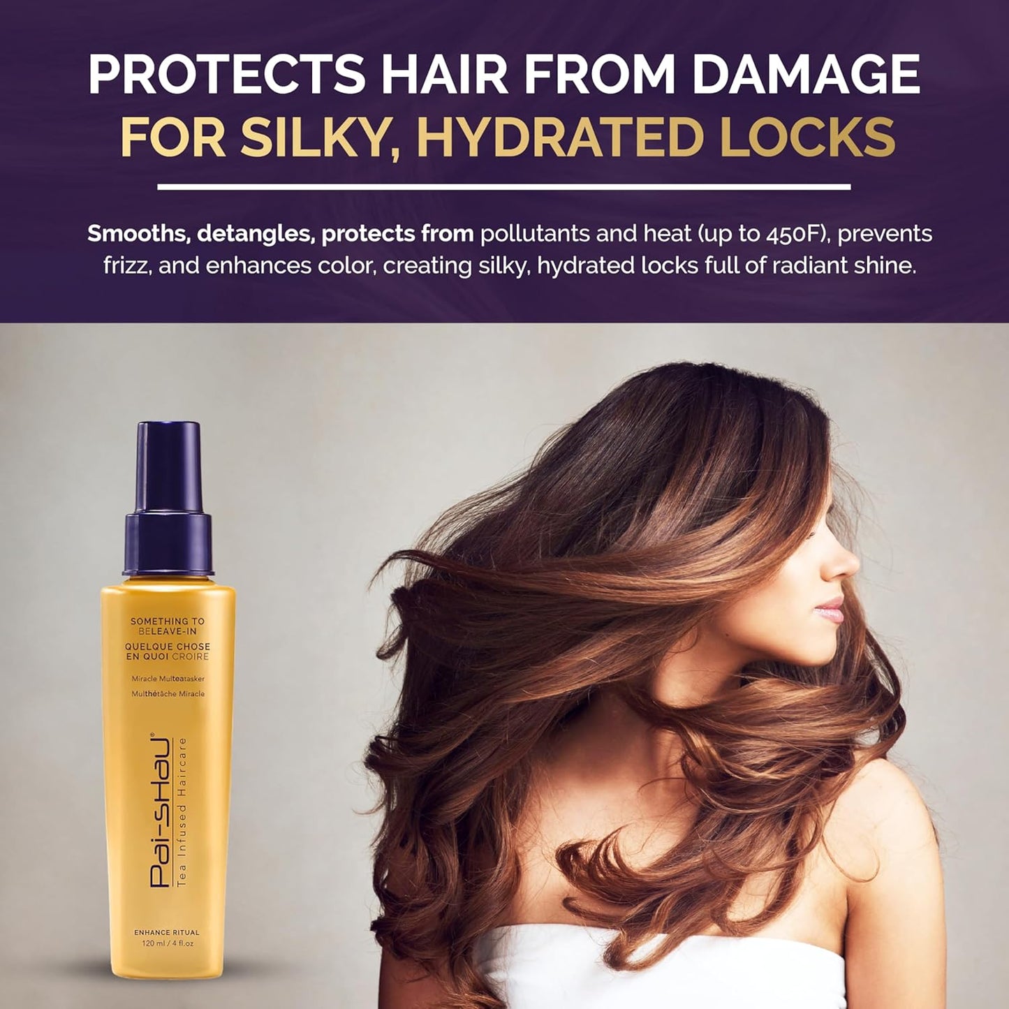 Pai-Shau Something To BeLeave-In Leave In Conditioner Spray For Detangling, Heat Protection, And Frizz Control