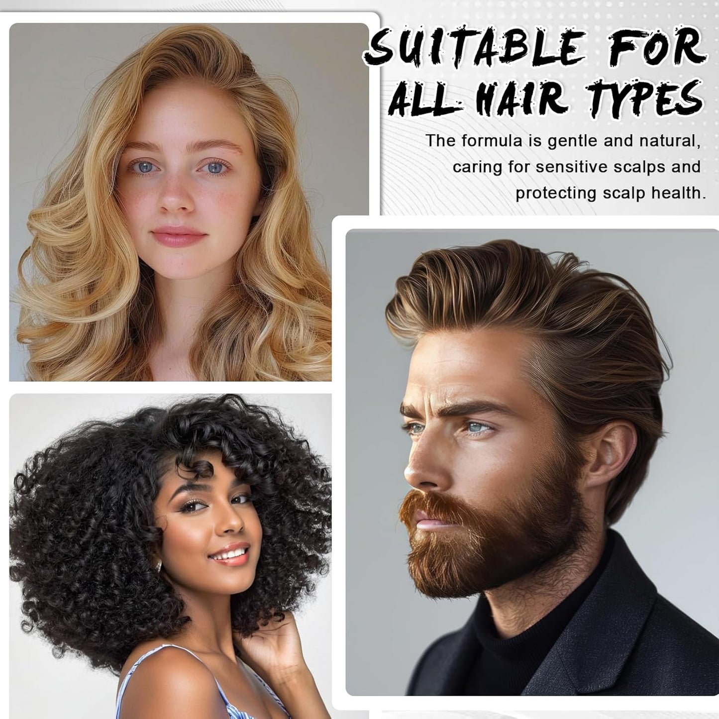 CAHIUYOA Dry Shampoo Spray for Women & Men Volumizing Texturizing Dry Shampoo Powder Natural Ingredients Non-Greasy for All Hair Types,7.61 oz