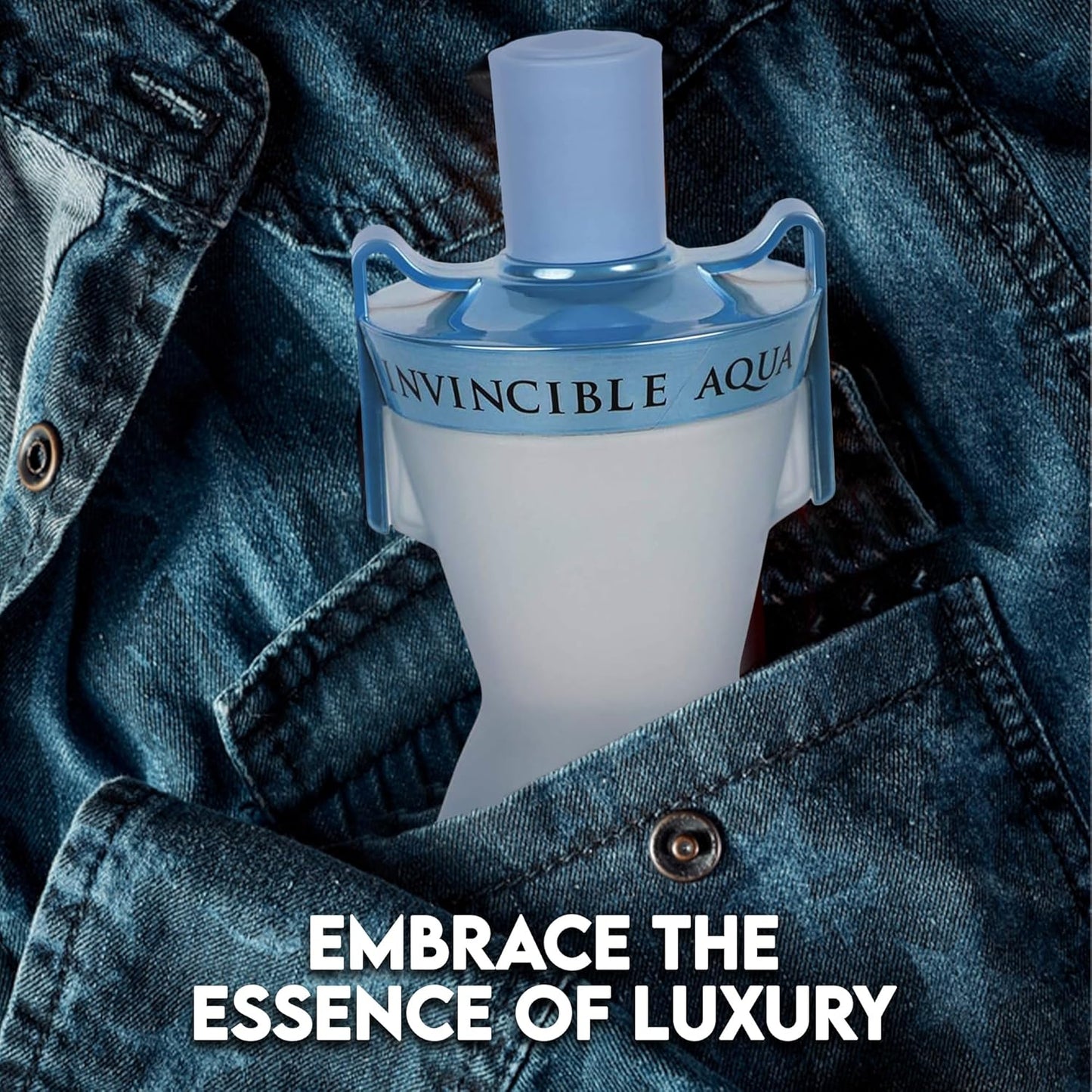 Invincible Aqua Men Cologne Fresh Scent Eau De Toilette Spray, Fragrance For Men Long-Lasting Cologne Choice For Daily Wear Elegant 100ml Bottle