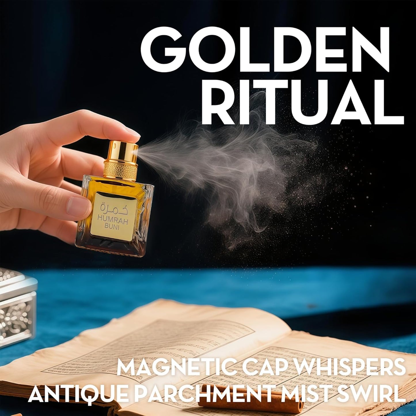 Cologne for Men Humrah Buni 3.4 Fl Oz Eau de Toilette Spray Noted with Bergamot,Lavandin,Orange Blossom,Amber&Vanilla Fragrance Alcohol-Free Luxury Men's Perfume for Daily Use