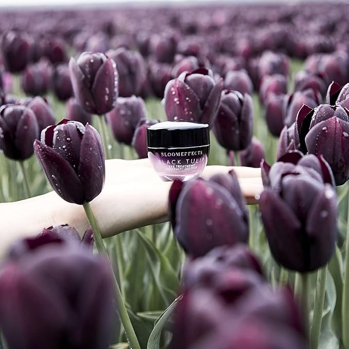 Bloomeffects - Natural Black Tulip Eye Treatment Cream | Clean, Non-Toxic Skincare (.5oz | 15mL)