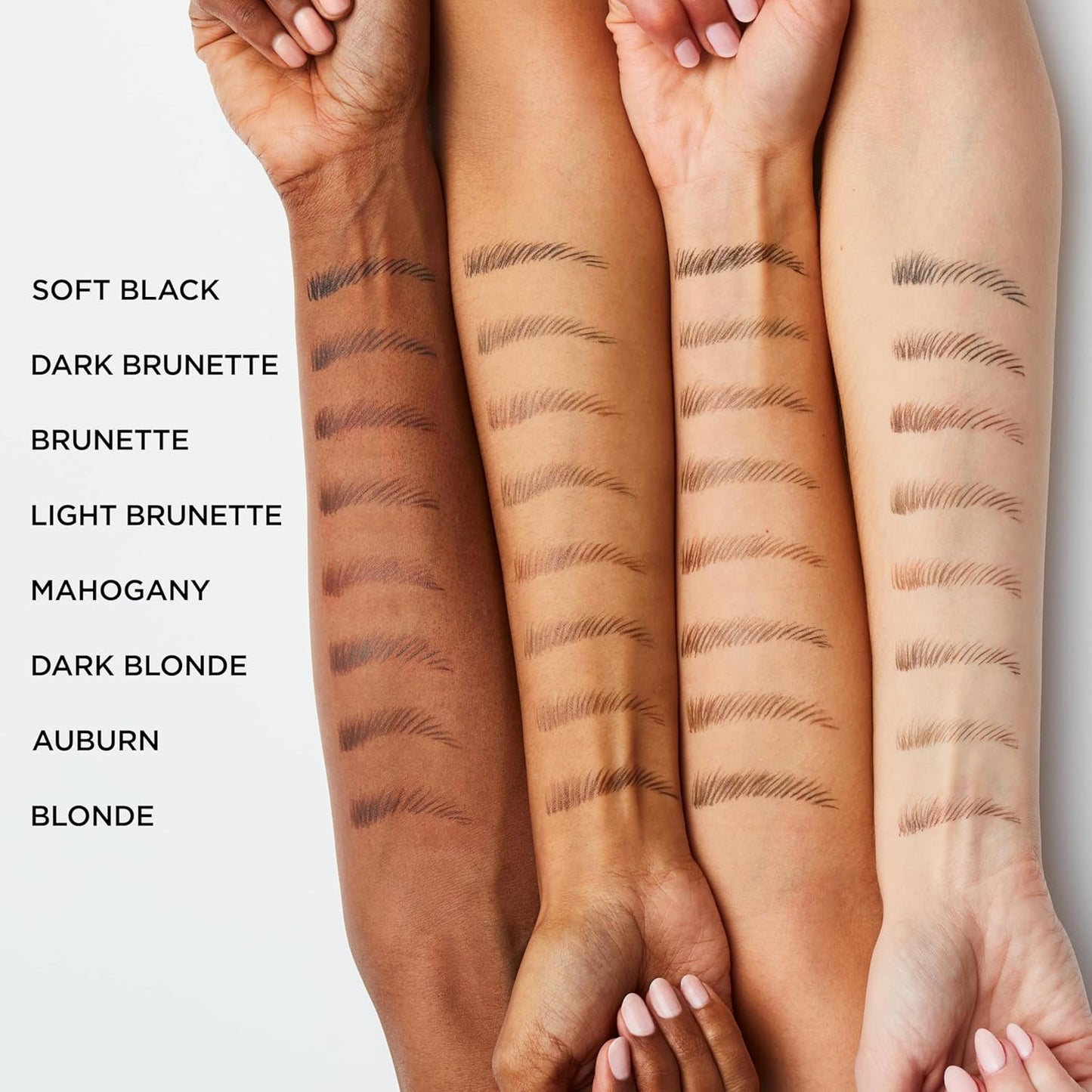 L'Oreal Paris Faux Brow, Hair-Like, Filling Eyebrow Pen with Double-Brush Tip, Fast & Precise Eyebrow Makeup, Mahogany, 0.04 Fl Oz