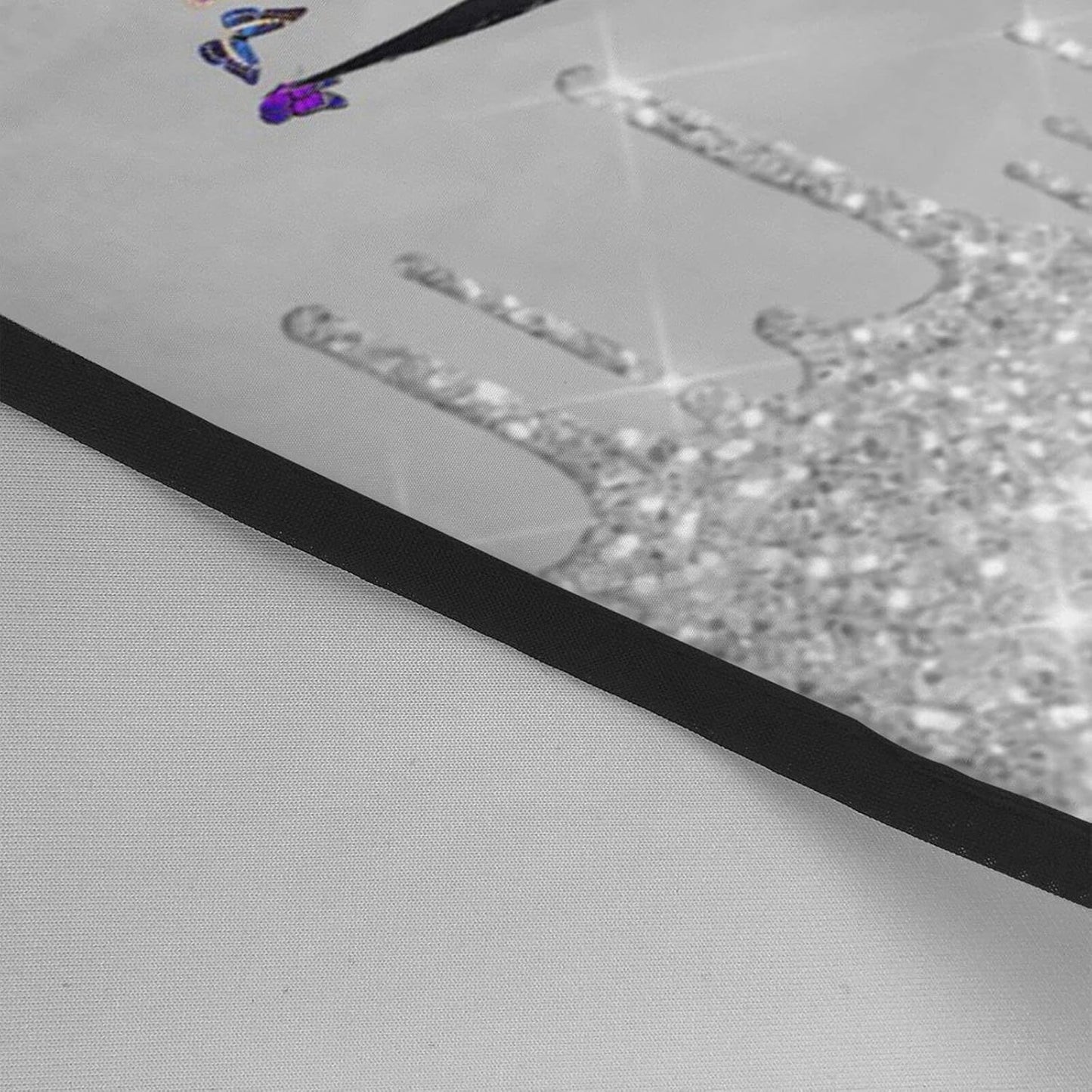 Barber Cape Hello Butterflies Gorgeous Silvery Glitters Salon Hair Cut Apron Barbershop Kits For Women 55''X66''