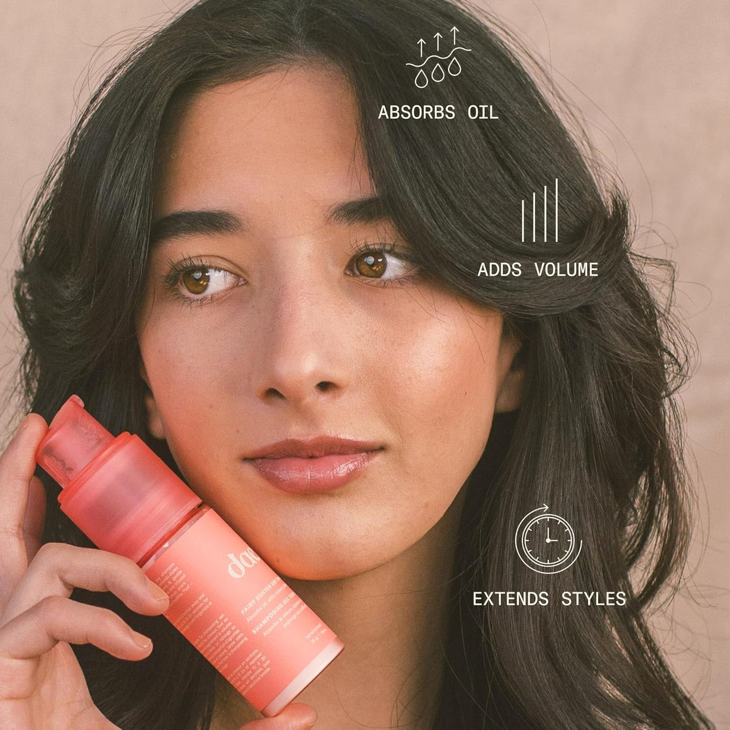 DAE Fairy Duster Dry Shampoo Powder - Non-Aerosol Natural Ingredients, Absorbs Oil & Refreshes Roots