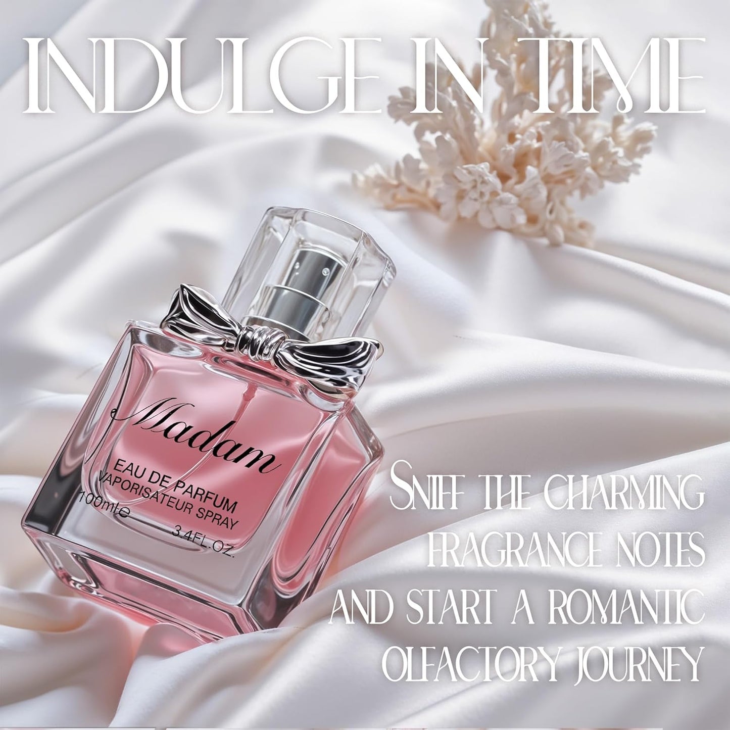 Madam Perfume for Women - 100ml Floral & Fruity Eau de Parfum with Minty,Woody, Resinous and Gourmandous Notes Long-Lasting Fragrance