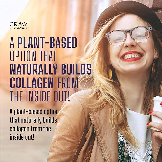 Superfruit Gummy Beauty Vitamins - Supports Skin, Hair, and Nail Health - Vegan Collagen Builder with Silica, Biotin, Super Berry Amla, Vitamin C, A, E, Orange Flavor, Non GMO, No Gluten - 60 Gummies