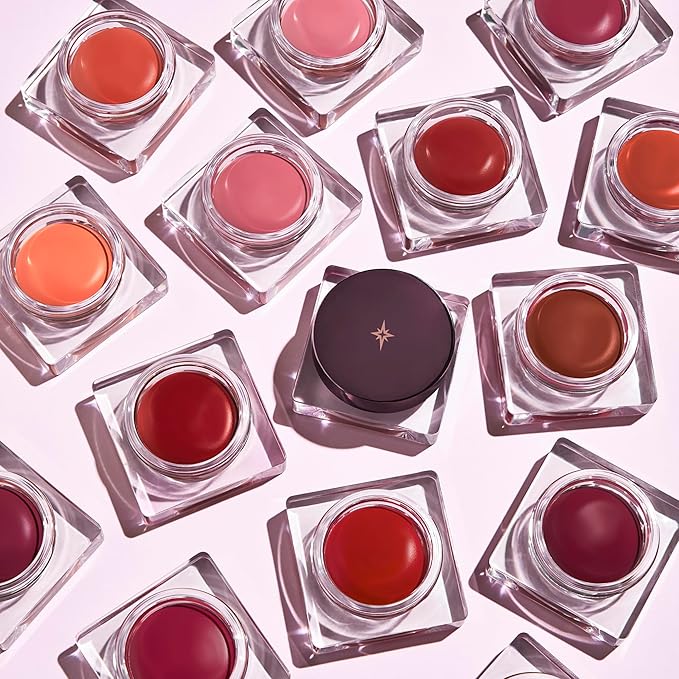 Sinful Lip N Cheek Mousse Tint - Powder Matte Blush for Cheeks and Tinted Lip Balm - 2 in 1 Weightless Formula - 001 Cherry - 0.14 oz