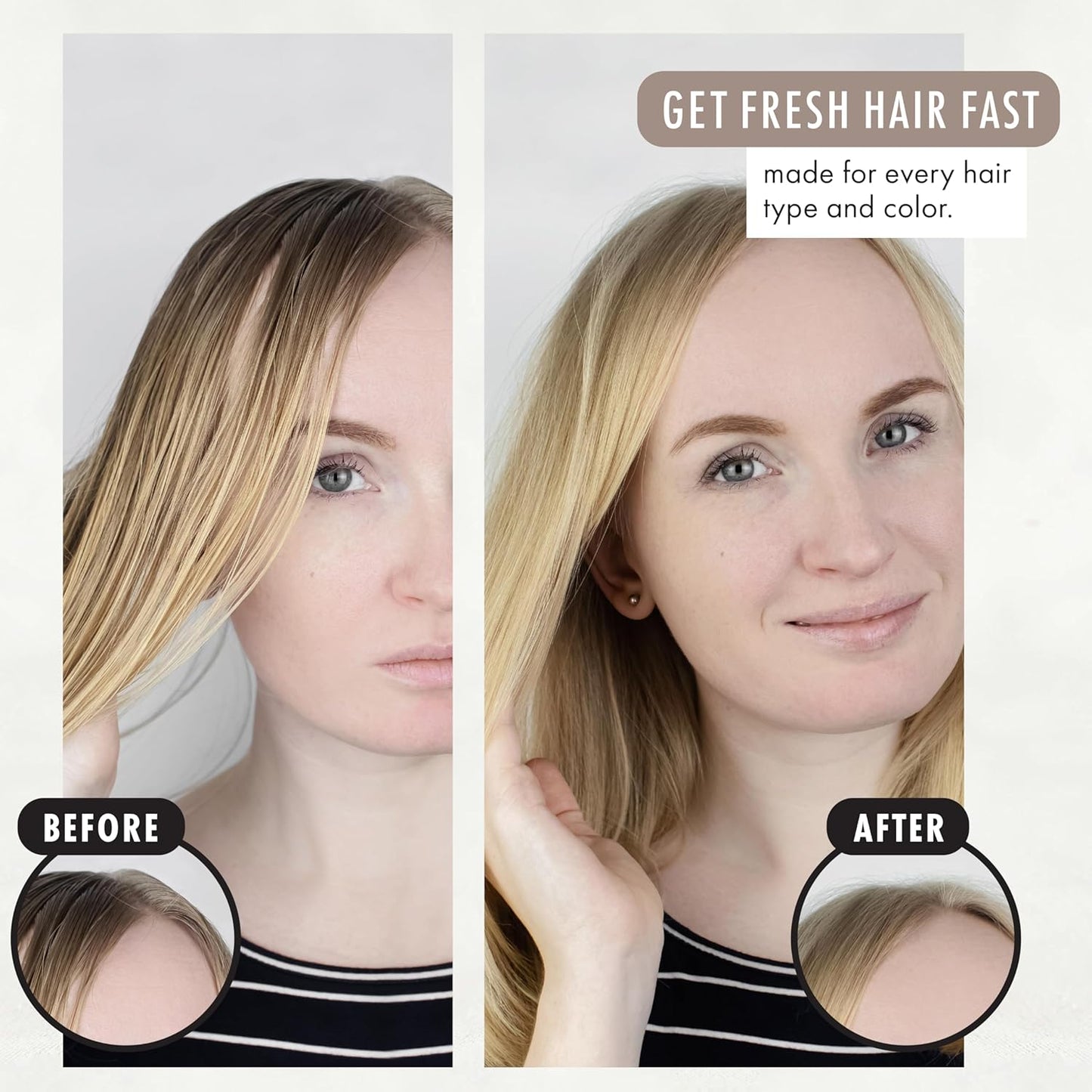 Dry Shampoo Powder for Dark, Blonde and Oily Hair, All Natural Body Powder for Women and Men, Paraben & Talc free No White Cast Synthetic Fragrance, Travel Size, Patchouli and Amber -1oz