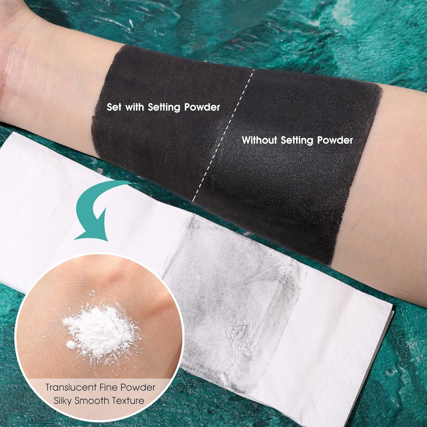 BOBISUKA Black White Red Face Paint Stick with Setting Powder Set Clown Makeup Eye Black Sticks for Sports, Body Paints for Halloween Joker Skeleton Cosplay Special Effects Costume SFX Stage Kit