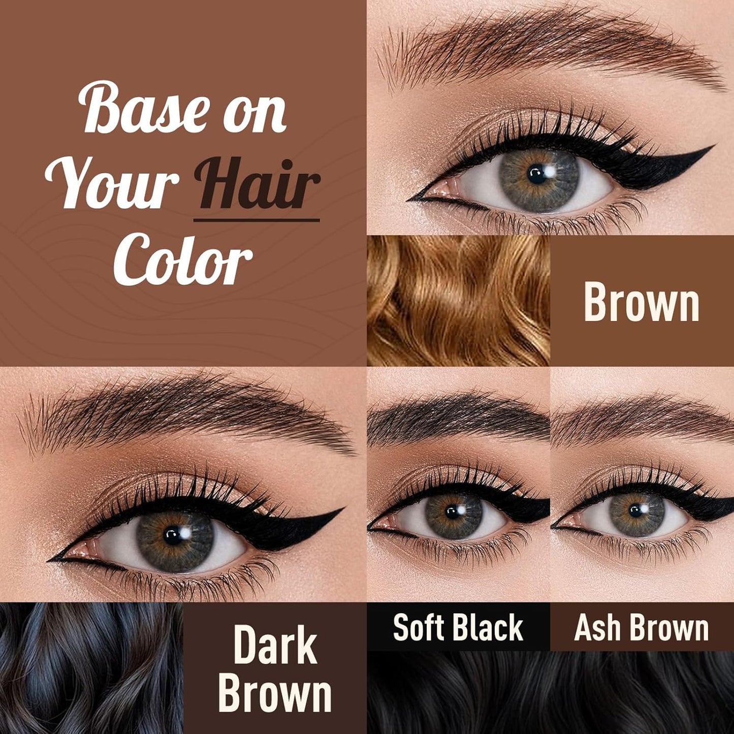 Microblading Brow-Fection Brow Eyebrow Pencil – Angled Brush Tip, Wild Natural Hair-Like Strokes, Patented Design, Long-Lasting & Smudge-Proof, for Beginners & Pros(01 Brown)