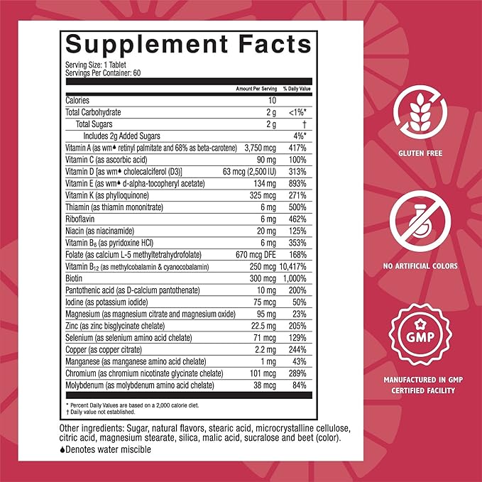 Celebrate Vitamins High ADEK Multivitamin Chewables, 180 count