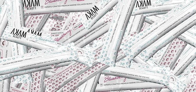 Marine Collagen Peptides Powder – 30-Count Pouch (Blushberry) – Wild-Caught, Hydrolyzed Type I – Hair, Skin, Nails & Joint Support – Ingestible Beauty® by Akam