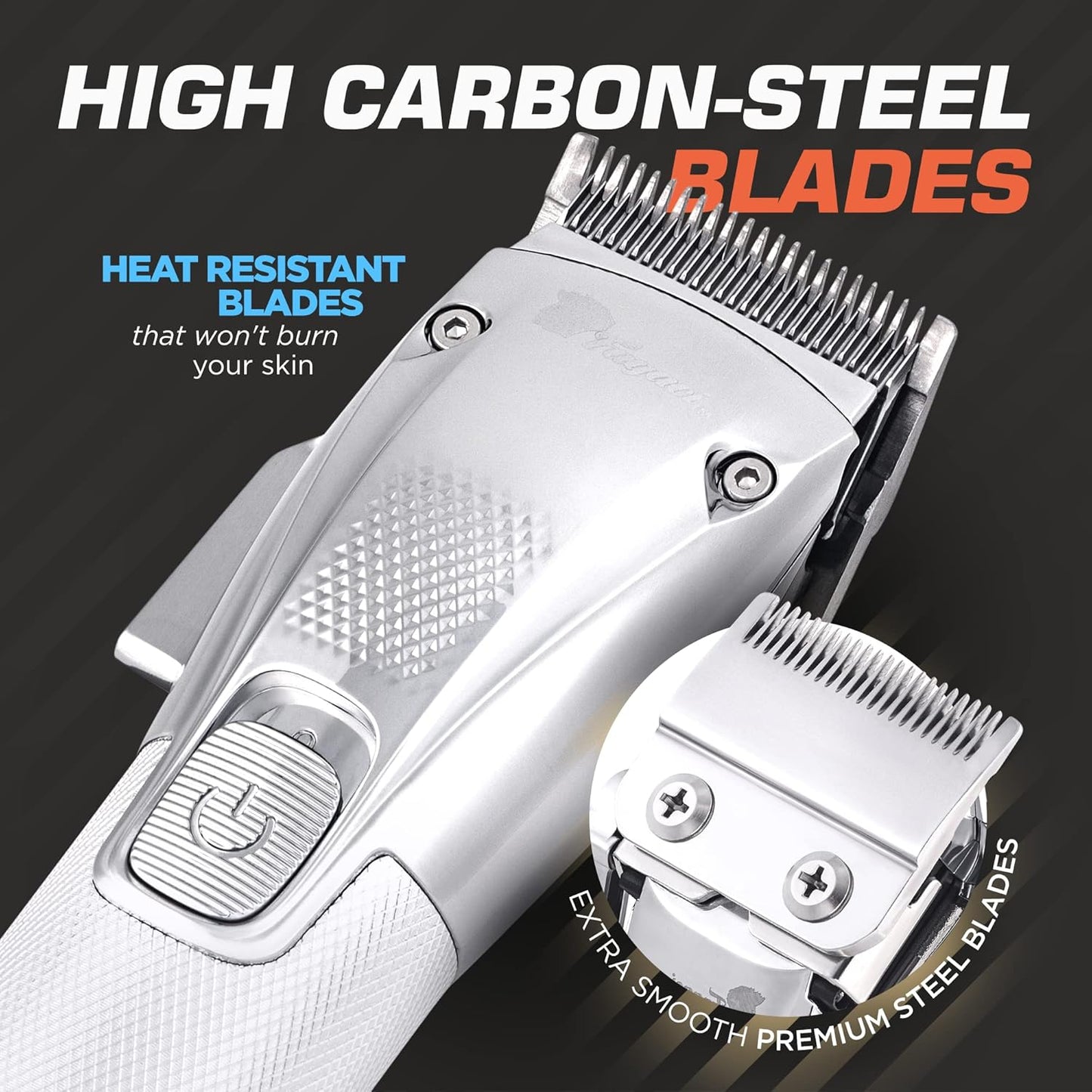 Fagaci Hair Clippers for Men Professional with Precise Cutting, Turbo Power Professional Barber Clippers Cordless, Powerful Motor Fade Mens Hair Clipper Set, Precision Blades Haircut Machine Kit