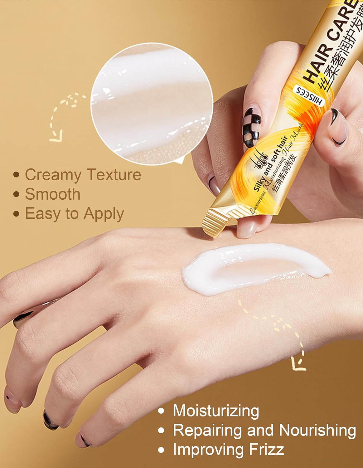 20PCS Mini Hair Mask (10ml Each) – Travel Size Hair Mask for Dry Damaged Hair & Frizzy Hair, Infused with Nourishing Serum, All Hair Types, Perfect for Thank You Gifts