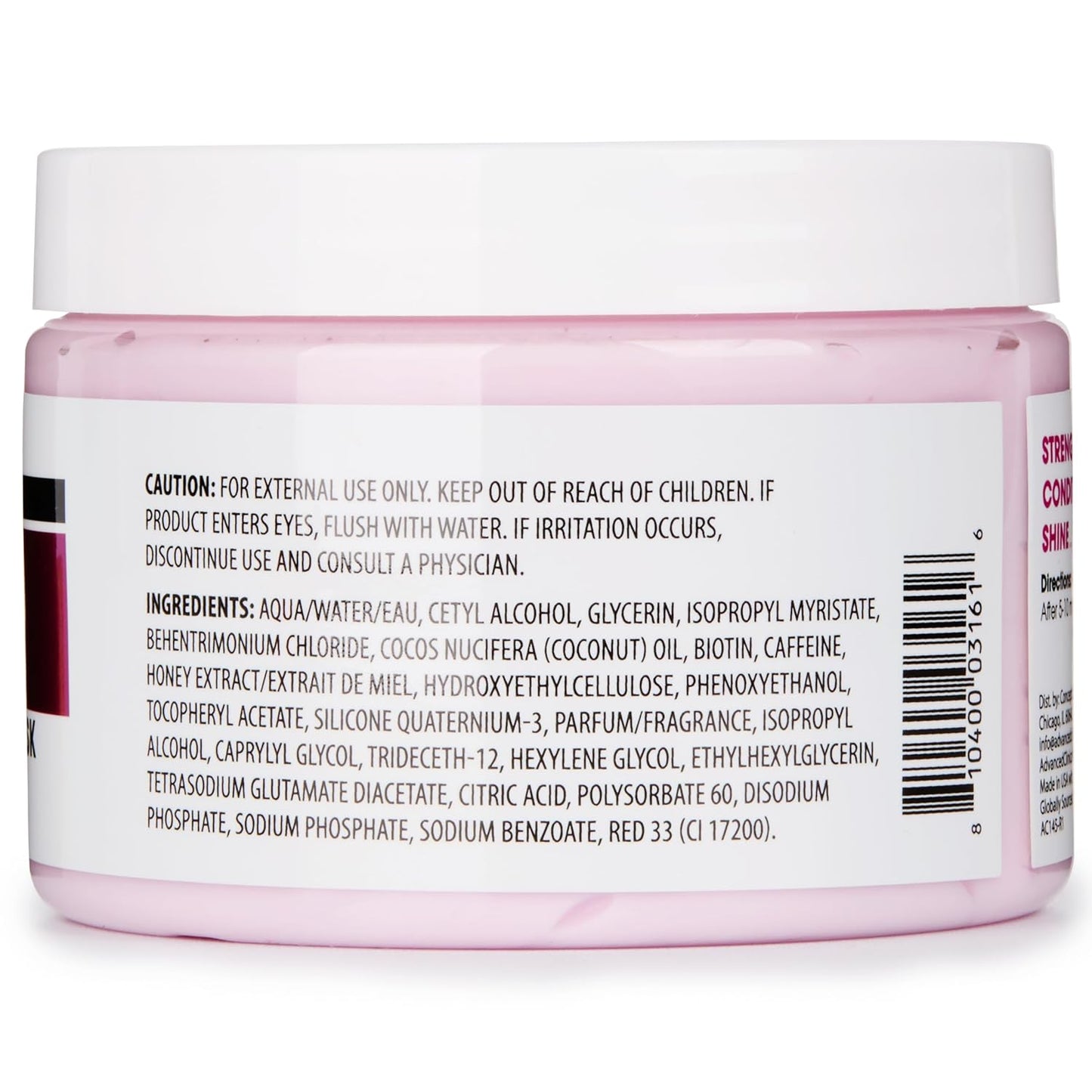Advanced Clinicals Biotin Hair Treatment Anti-Breakage Repair Hair Mask. Strengthen Broken, Color-Treated Hair W/Repairing Deep Conditioner Manuka Honey & Caffeine To Restore Weak Hair, (Pack Of 2)