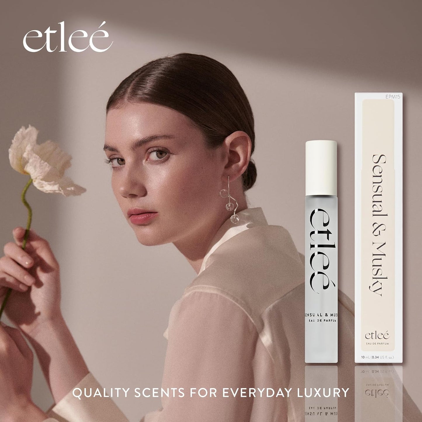 Sensual & Musky Eau de Parfum, Long Lasting Perfume 0.34oz Inspired by Gloss You+Jul Not a Perfume, Oriental Vanilla Notes With Ambroxan, Iris, Musk & Pepper, Luxury Fragrance for Women & Men