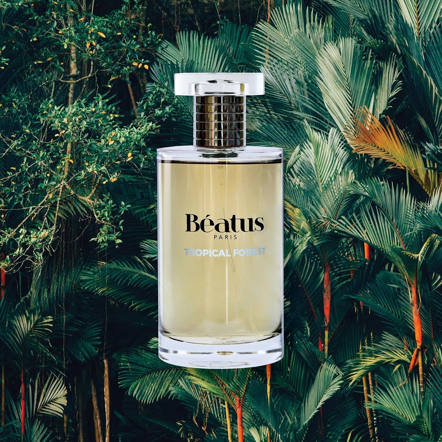 Beatus Paris Tropical Forest - Luxury Mens Cologne - Long-Lasting Fragrance - Notes of Fruity Opening with Pineapple, Green Apple, Bergamot Scent - All Day Wear EDP Spray - Travel Size Perfume - 3.4oz
