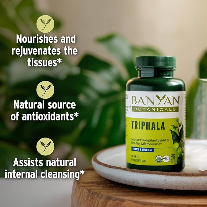 Banyan Botanicals Triphala Tablets 180 Tablets