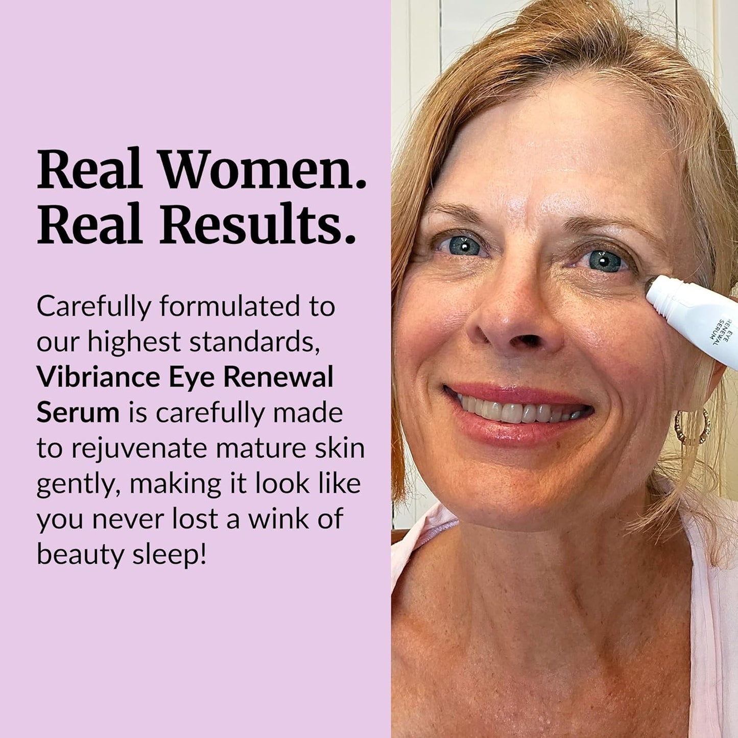 Vibriance Eye Renewal Serum - Dark Circles and Puffiness Treatment - Caffeine Formula for Reducing Bags