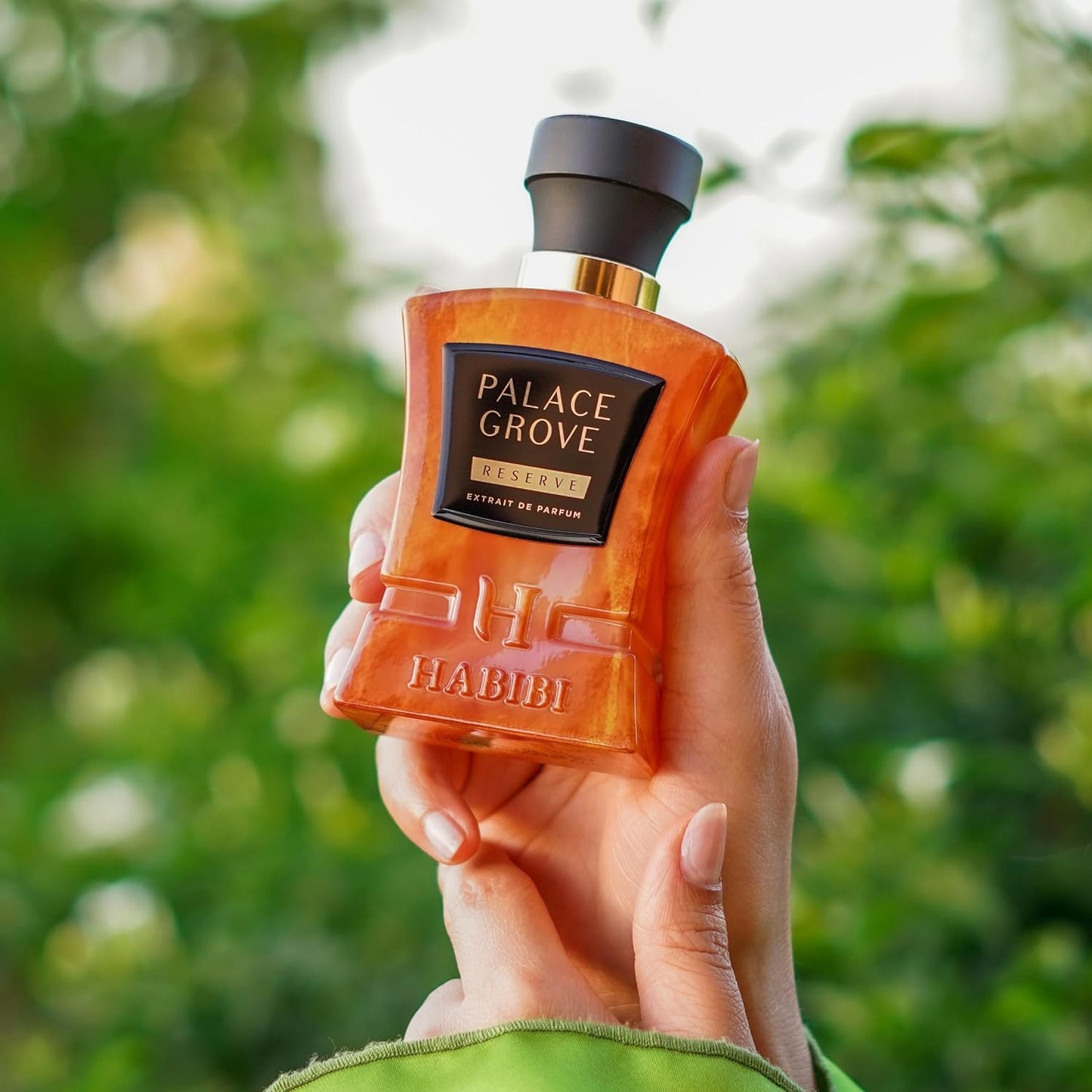 H HABIBI Palace Grove Extrait De Parfum – Cologne for Men & Perfume for Women, 2.5 oz Long Lasting Unisex Fragrance with Mandarin & Vanilla, Arabian Scent