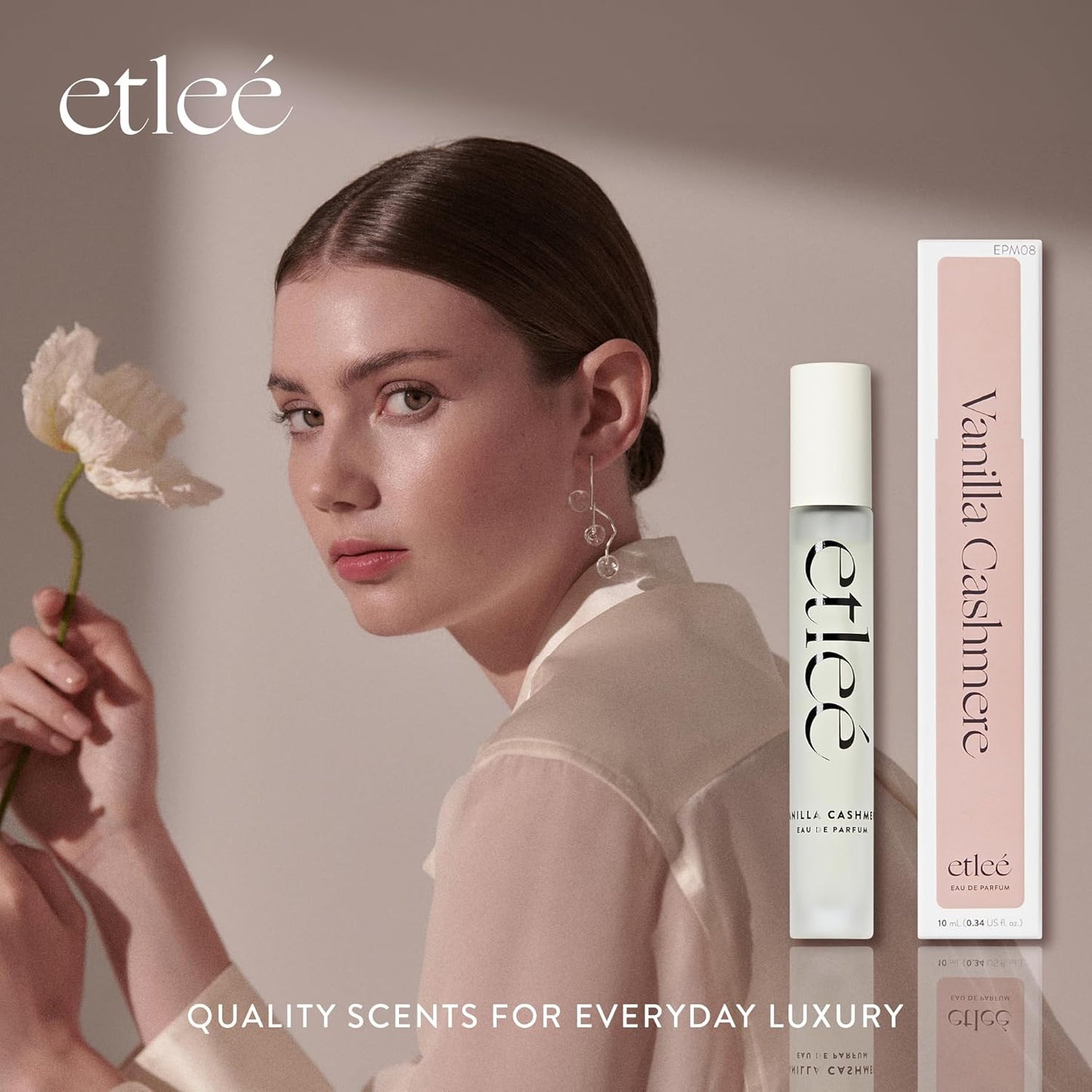 Vanilla Cashmere Eau de Parfum 0.34oz, Long Lasting Perfume Inspired by YL's Libre, Oriental Vanilla Notes With Musk, Cedarwood, Lavender, Jasmine & Orange, Luxury Fragrance for Women & Men