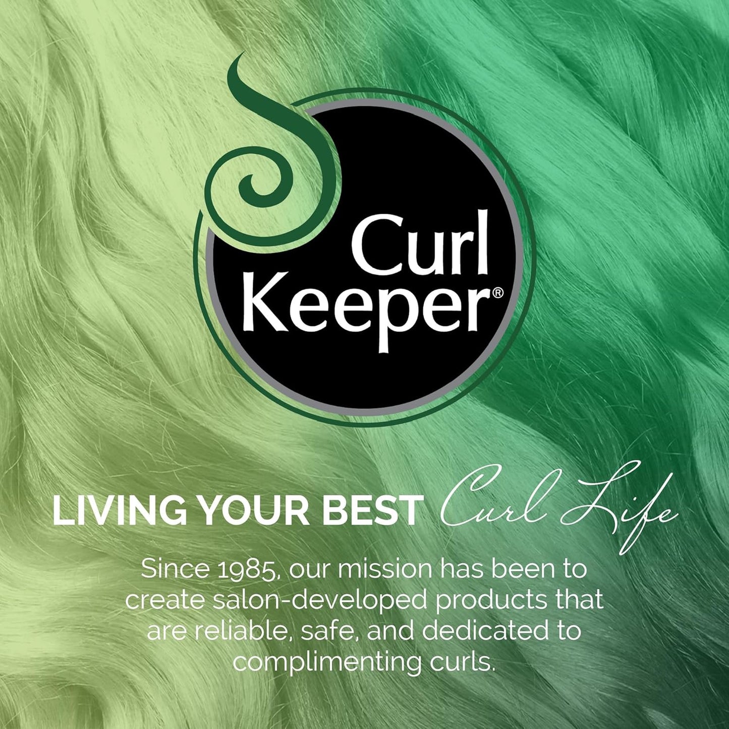 Curl Keeper Ultimate Hold Hair Gel for Curly Hair, 8 Fl Oz - Frizz-Free Hair Styling Gel for Men & Women - Light-Weight Formula Holds Curls with No Product Build Up - Wavy & Curly Hair Products