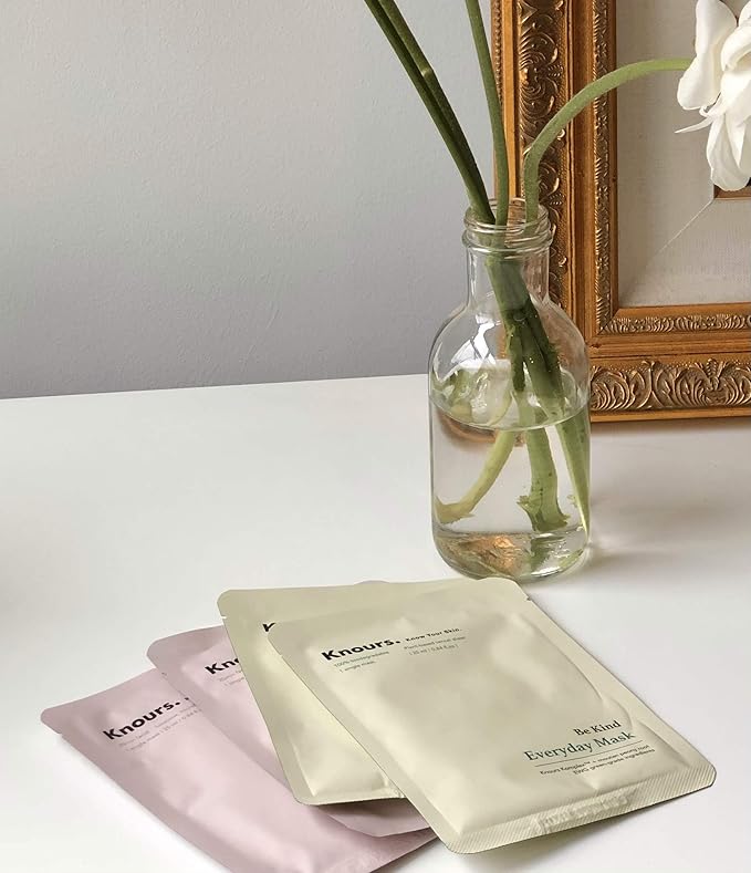 Knours. Nourishing & Hydrating Mask, Rose Water Toning Rejuvenating Facial Nourishing Clean Beauty (10 Count)