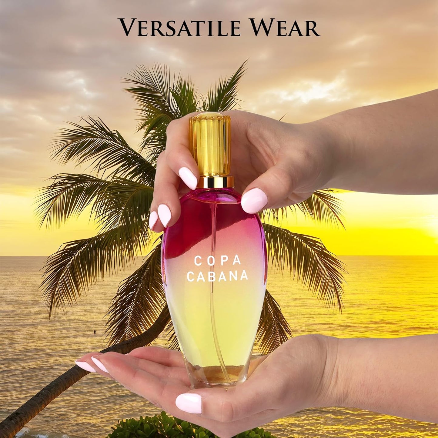 Copa Cabana for Women - Top Notes of Lemons, Orange & Jasmine petals - Base Scents of Amber - Fruity, Citrusy & Woody Accords - Natural & Free of Parabens - Elegant 100ml Bottle, Parfume For Women