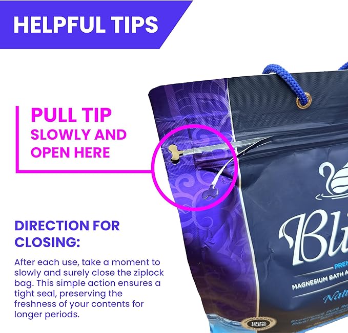 Magnesium Bath & Foot Soak Flakes, Epsom Salt Alternative, High-Absorption Minerals, Natural Salts for Relaxation, Wellness & Muscle Relief, Ideal for Soaking, Recovery, and Stress Relief 5LB