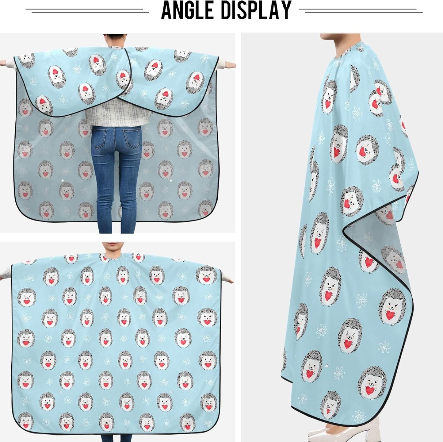 visesunny Professional Barber Cape Polyester Hair Cutting Salon Cape Apron Anti-Static Beard Bib