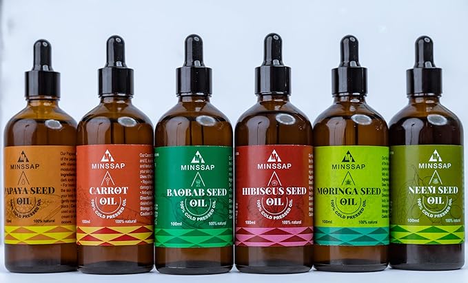 Minssap Ventures 3.4 fl oz Natural and Pure, Cold-Pressed Baobab Oil