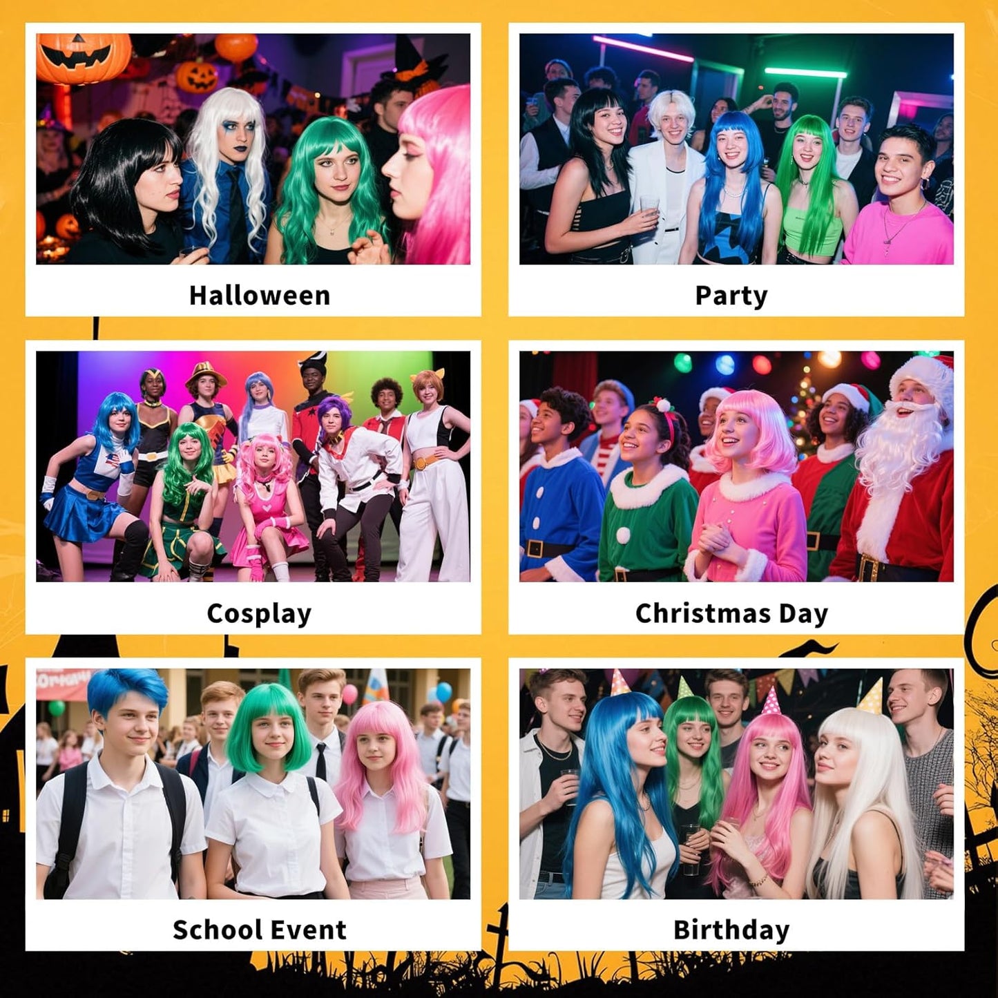 Lime Green Temporary Hair Color Dye,Washable Temporary Green Hair for Frankenstein Monster Joker Cosplay,Instant DIY Hair Coloring Gel Cream for Halloween Costume Carnival