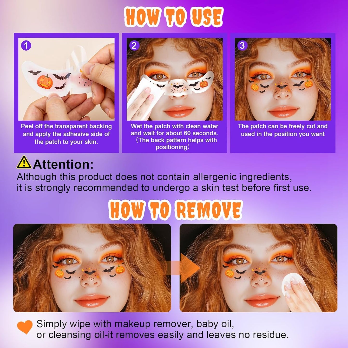 24pcs Halloween Freckles Makeup Patches Face Glitter Speckles, Costumes for Women, Halloween Temporary Face Tattoo Glitter Freckles, Halloween Accessories for Woman & Kids