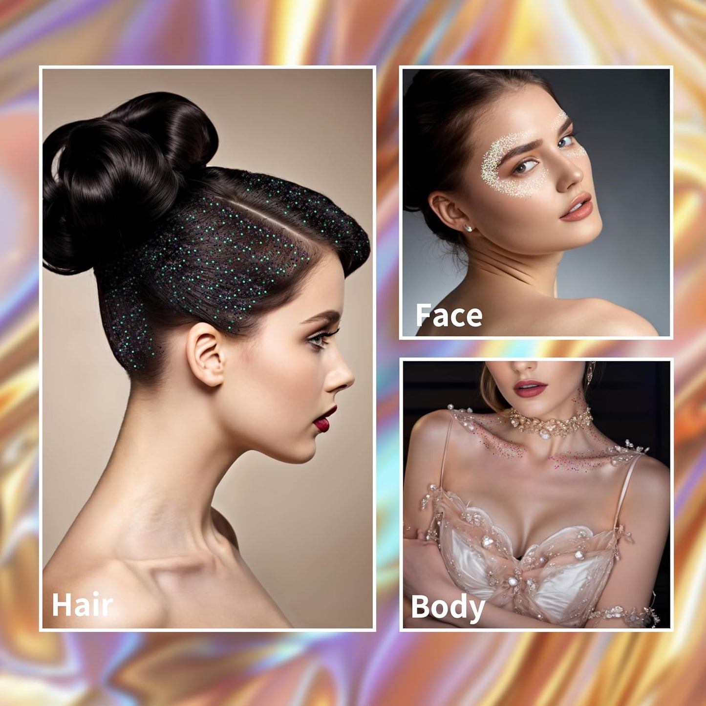 MEICOLY Mermaid Purple Face Body Glitter Stick,Hair Glitter Stick for Kids and Women,Sparkle Chunky Glitter Makeup,Waterproof Face Glitter for Party Rave Festival