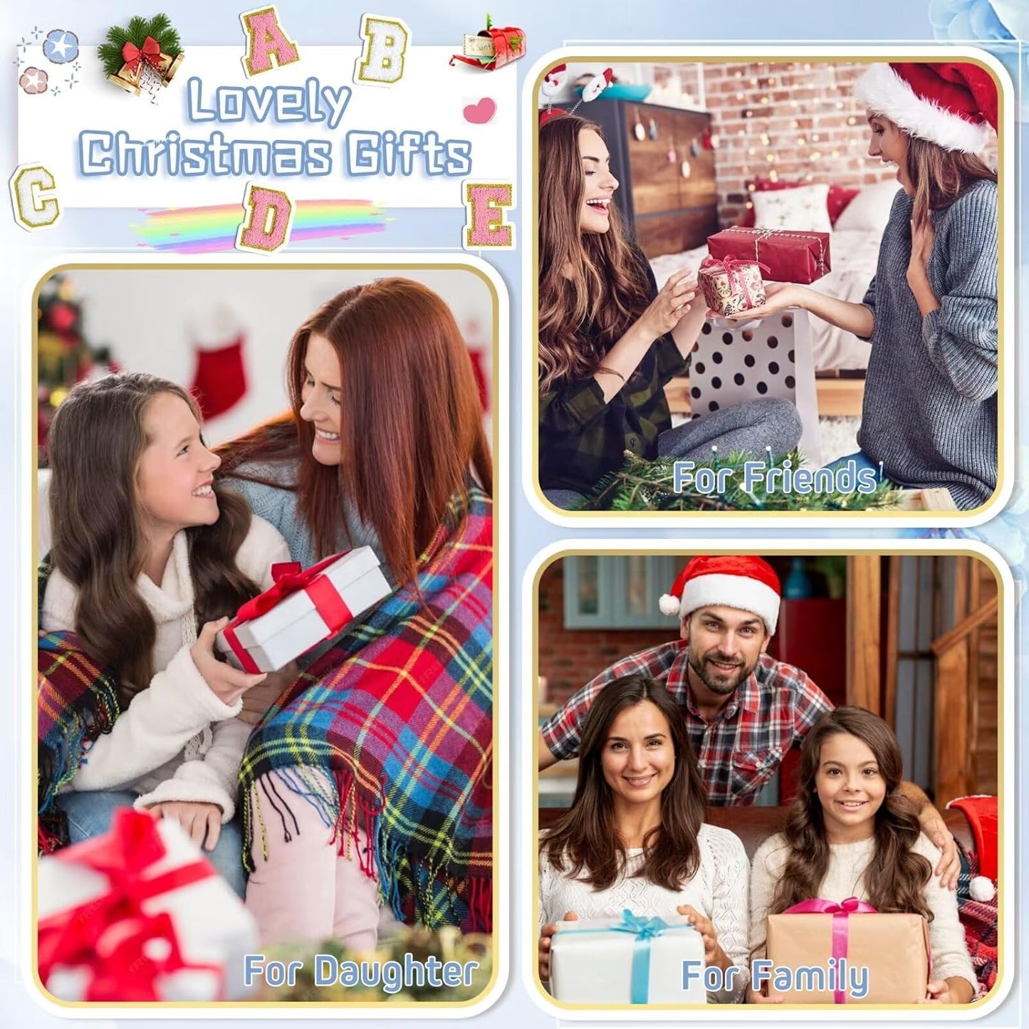 TOPEAST Preppy Makeup Bag, Small Cosmetic Travel Bags for Women, PU Leather Waterproof Toiletry Bag with Zipper, Personalized Birthday Gift for Women Girl, Preppy Gifts for Girl (Sky Blue Z)