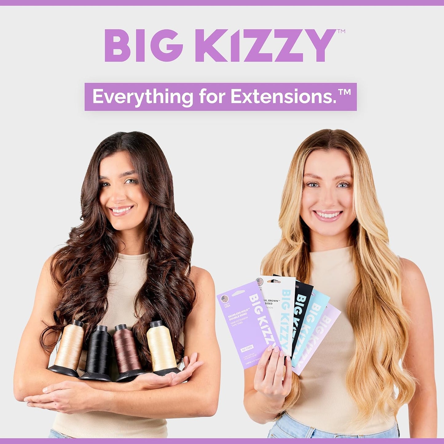 Big Kizzy Duck Bill Clips - 5 Large Clips for Hair Extensions, Hair Cut, and Styling to Separate and Section Hair