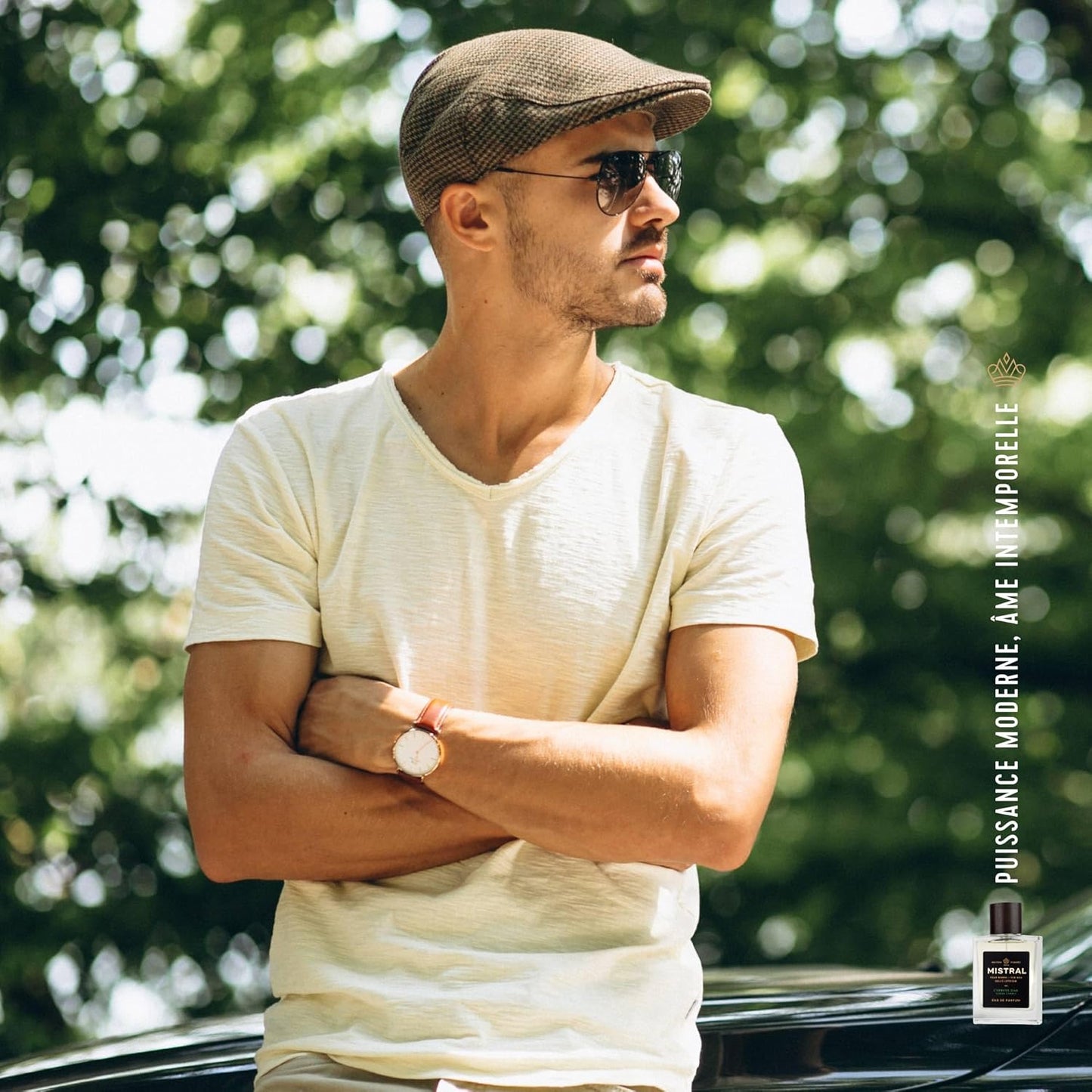 Mistral Men’s Cologne – Cypress Oak Eau de Parfum | Fresh & Woody Masculine Fragrance with Green Apple, Sandalwood & Musk | Cruelty-Free & Long-Lasting Perfume for Men, Made in France - 3.4 Oz