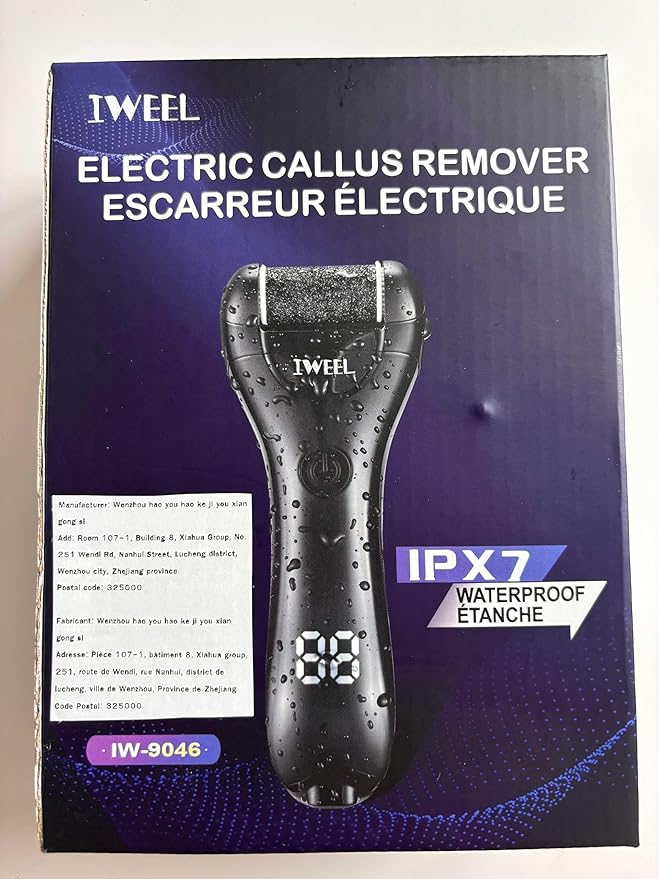 Electric Foot Callus Remover, Rechargeable Portable Electronic Foot File Pedicure Kit, Electric Callus Remover for Feet, Pedicure Tools, Foot Scrubber File, Professional Foot Care for Dead Skin