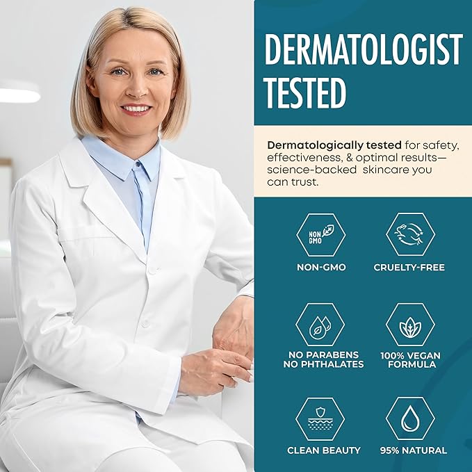 Hyaluronic Acid Serum with Retinol - Revitalizing Anti-Aging, Radiant Glowing Complexion, Wrinkle Reduction - Dermatologist Tested, Korean Skin Care, Clean Beauty - 1.69 fl. oz