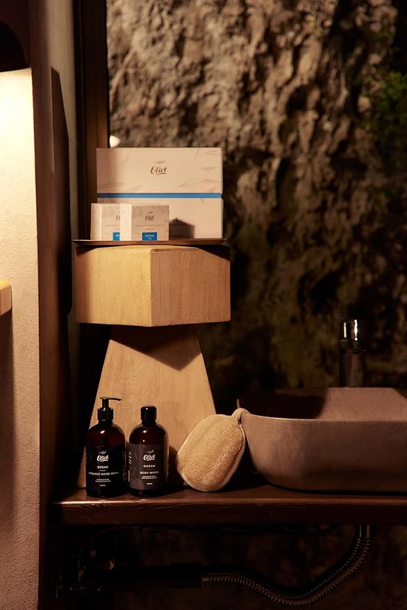 Made with Natural Ingredients 100% Pure Olive Oil Gift Box 5 Piece - Ocean