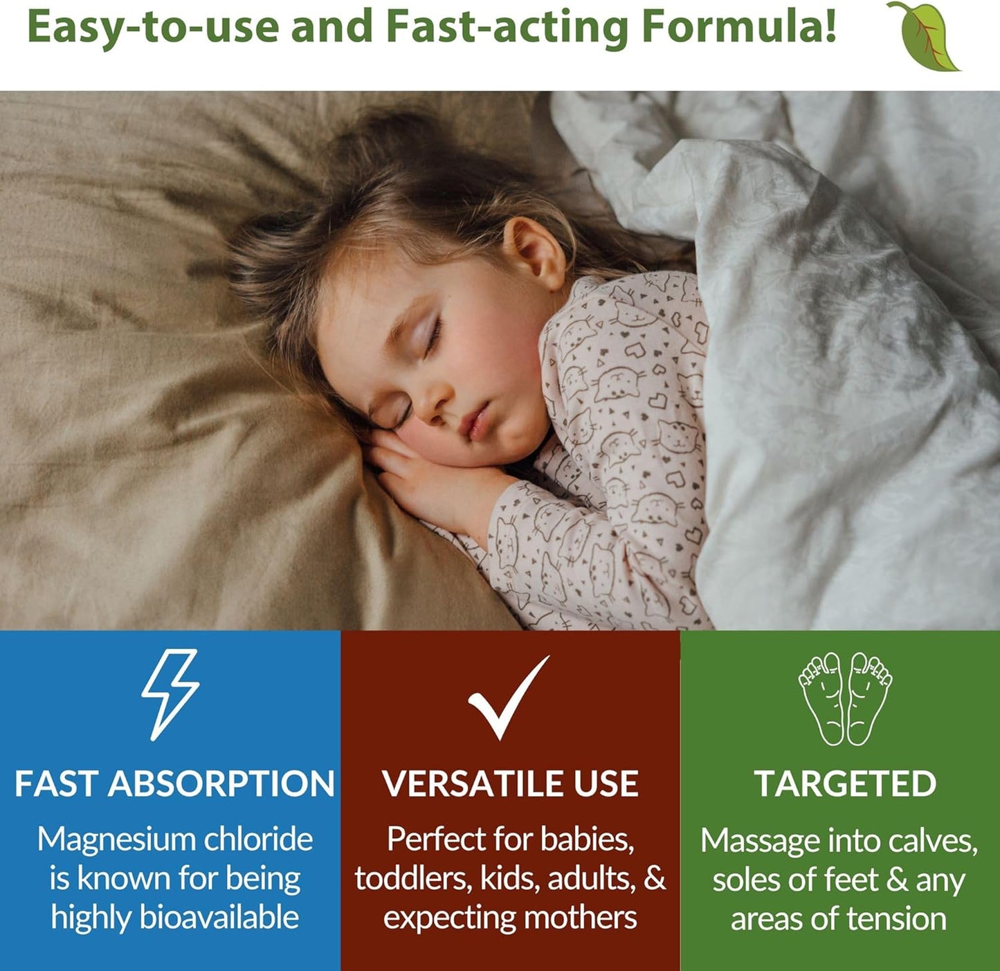 Taspen's Organics Magnesium Unscented Sleep Cream | Natural Nighttime Topical Magnesium for Babies, Toddlers, Kids & Pregnancy | Promotes Relaxation, Deep Sleep & Soothes Muscles (9 oz)