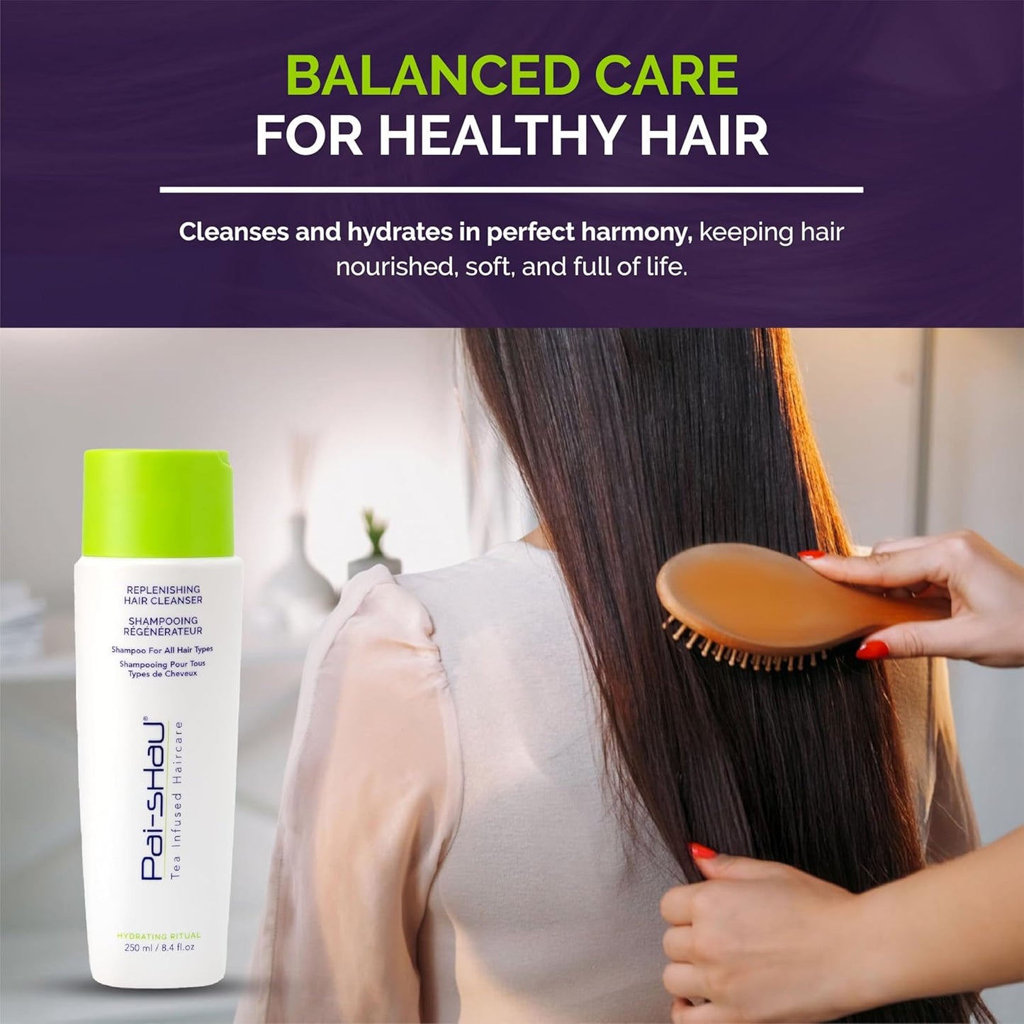 Pai-Shau Replenishing Cleanser - Hydrating Shampoo for All Hair Types - 250ml