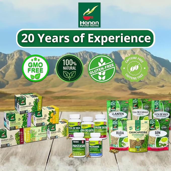 Hanan Chanca Piedra Loose Leaf 1.4oz - Stonebreaker Herbal Tea 40g Dried Vegan Leaves 100% Natural Chancapiedra Grown in Peru