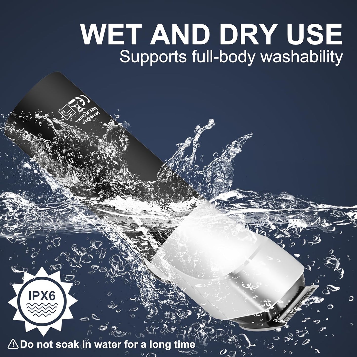 5 in 1 Hair Clippers, Adjustable Beard Trimmer for Men Professional, Cordless Barber Clippers and Trimmers Set, Hair Cutting Kit with LCD Display, Shaving Kit for Nose, Body, Face and Mustache