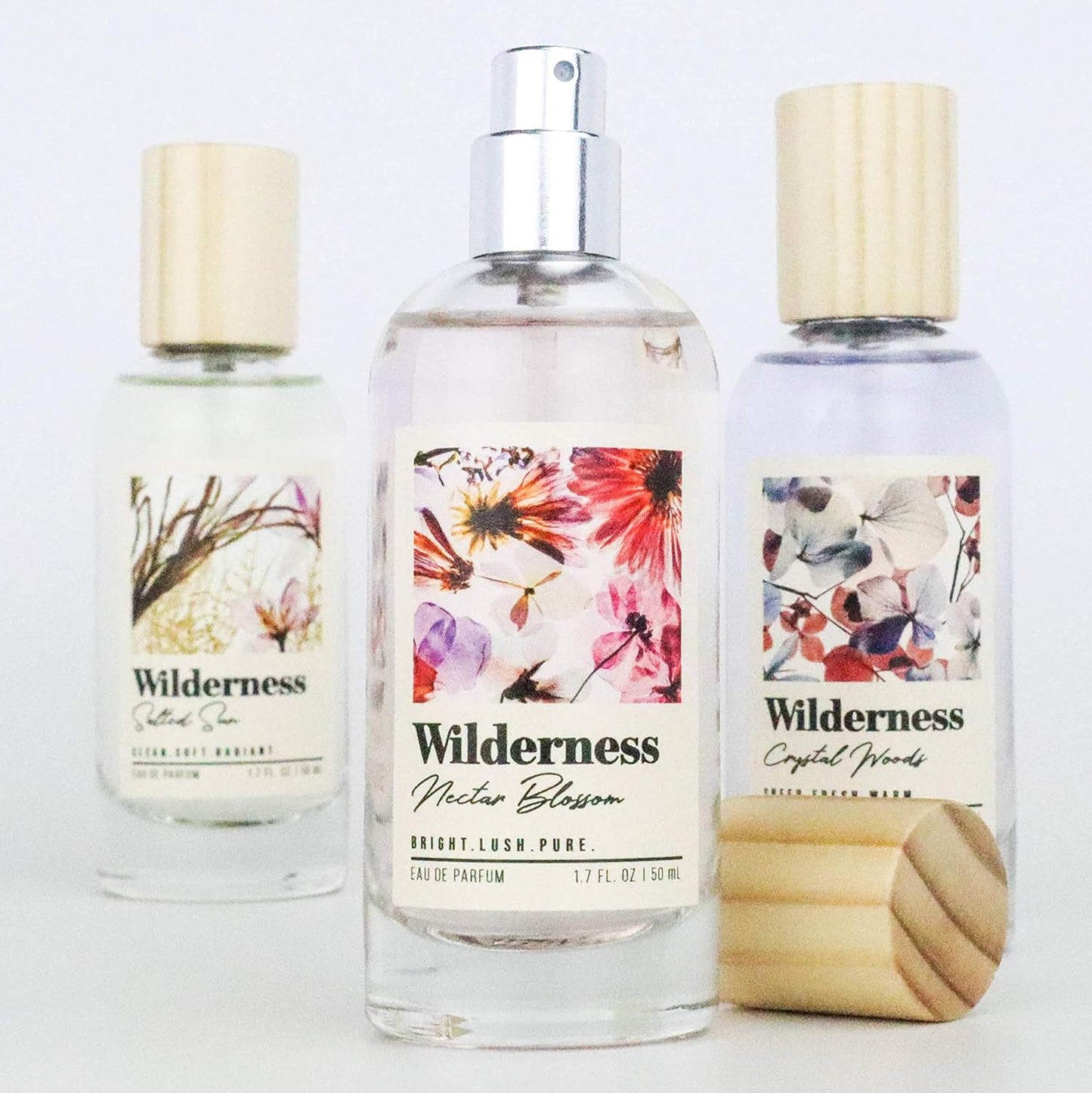 Tru Fragrance Beauty Wilderness Crystal Woods Eau de Parfum Spray- Fresh and Warm Floral Fragrance for Women - Featuring Notes of Eucalyptus Blooms, Jasmine Petals and Sheer Cedar