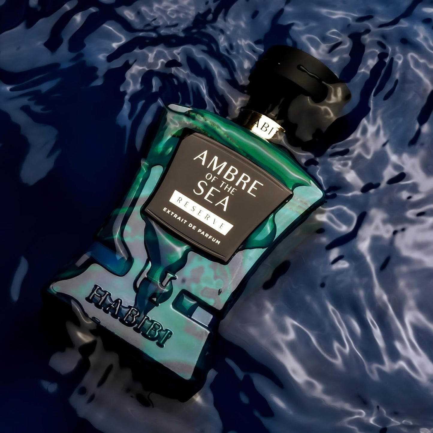 H HABIBI Ambre Of The Sea Extrait De Parfum – Cologne for Men & Perfume for Women, 2.5 oz Long Lasting Unisex Fragrance with Bergamot & Sea Salt, Arabian Scent