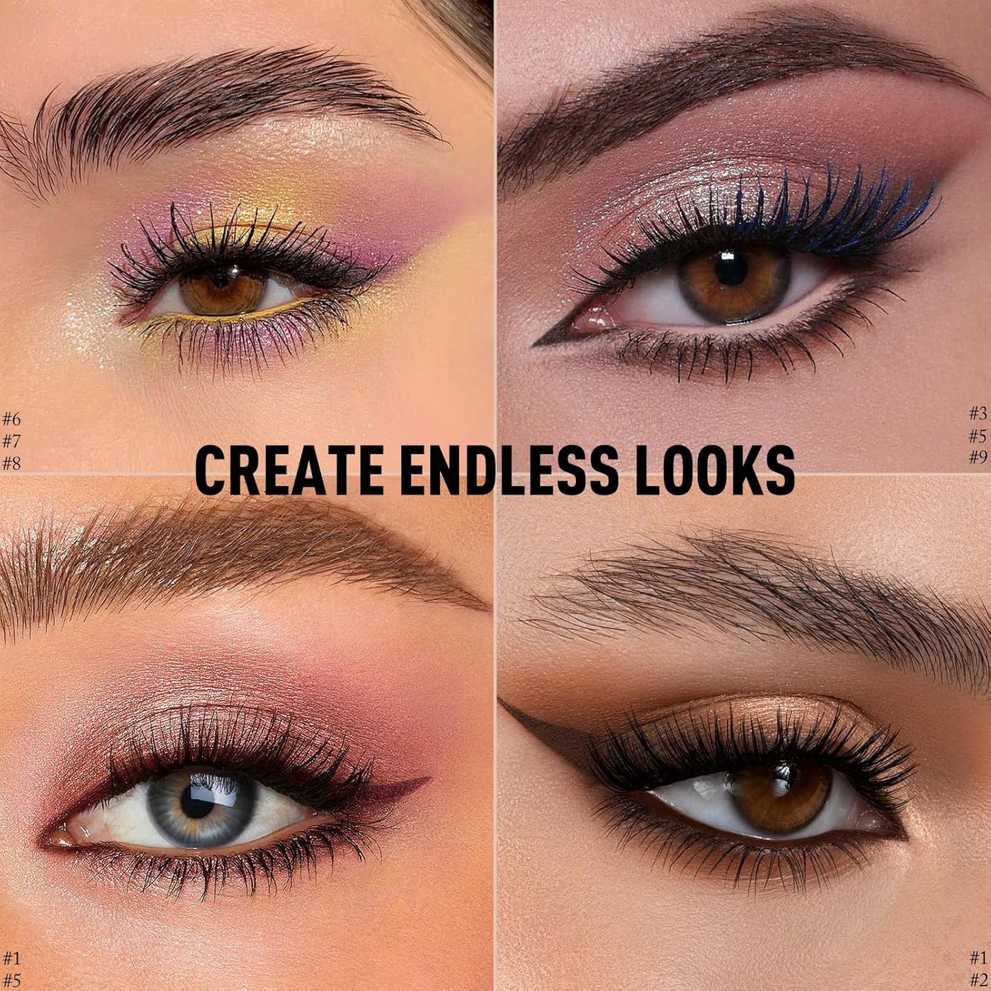 Eyeshadow Stick Shimmer Waterproof Long Wear Eye Brightener Cream to Powder Glitter Eye Shadow Crayon High Pigmented Highlighter Eye Liner Pencil Makeup Crease-Proof Buildable Color, 9 CHAMPAGNE