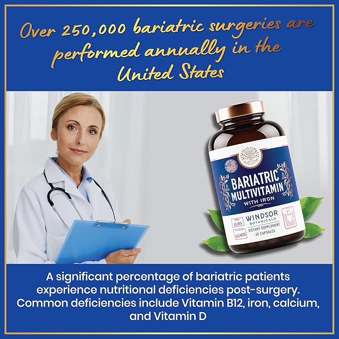 Bariatric Multivitamin with Iron 45mg Iron 30 Caps