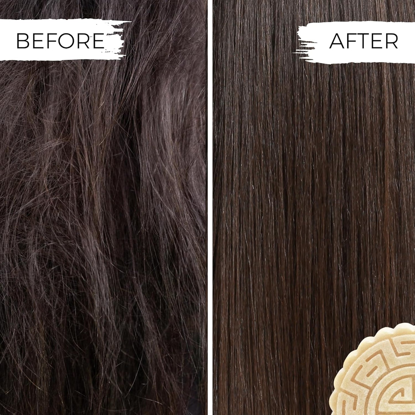 Viori Citrus Yao Shampoo and Conditioner Bar Set and Bamboo Holder - Made with Rice Water for Hair Growth - Handcrafted Sulfate Free Shampoo and Conditioner