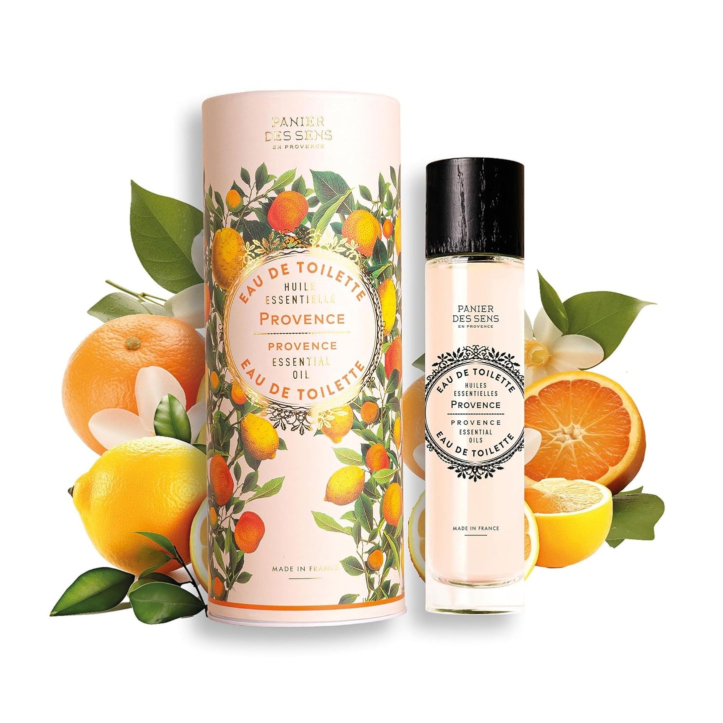 Panier des Sens - Provence Citrus Eau de Toilette 1.7 Floz - Fresh & Fruity Fragrance - Daily Light Perfume for Women - Parfum Crafted in Grasse, France - Gifts for Her - Elegant Packaging